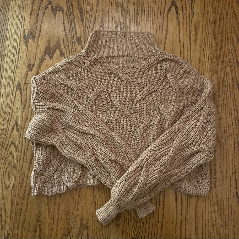 Free People Seasons Change Sweater Size S in Almond - Picture 8 of 13